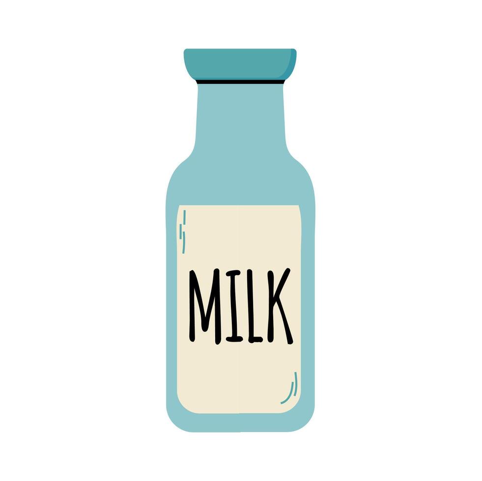 Milch Flasche Symbol Clip Art Benutzerbild Logo isoliert Illustration vektor