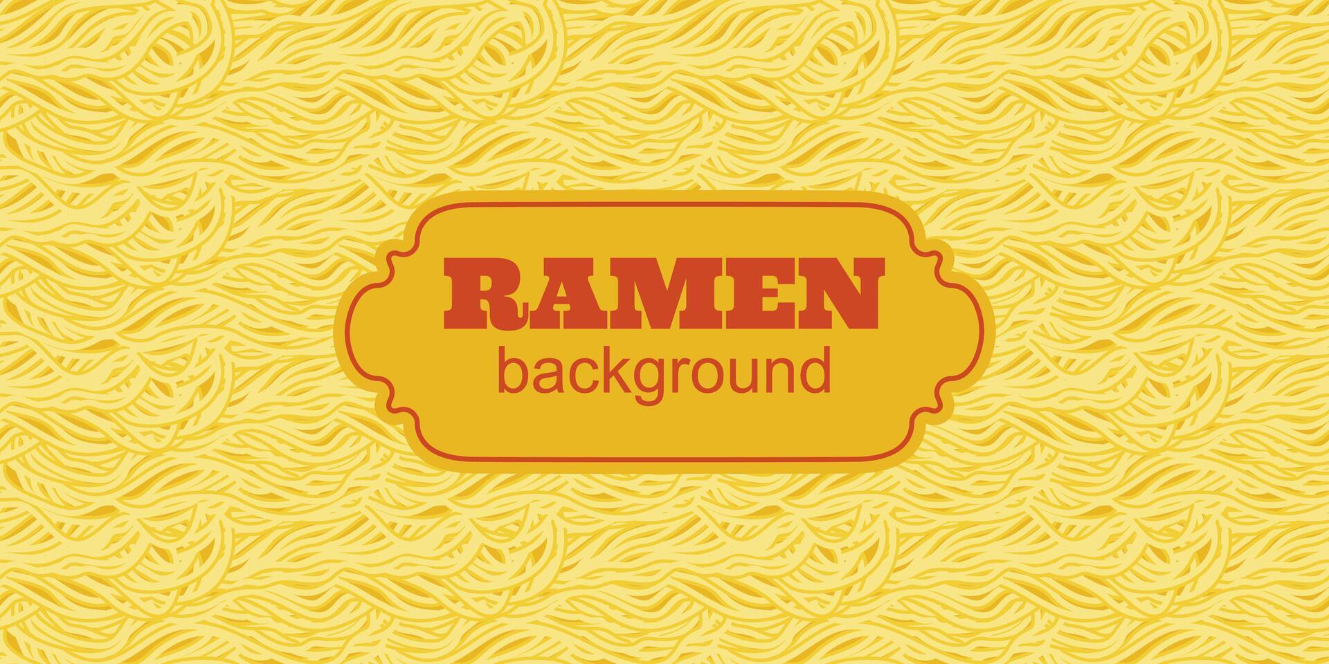 asiatisch Ramen Nudeln Hintergrund. nahtlos Muster mit Italienisch Spaghetti Pasta. wellig Textur mit Nudeln. vektor