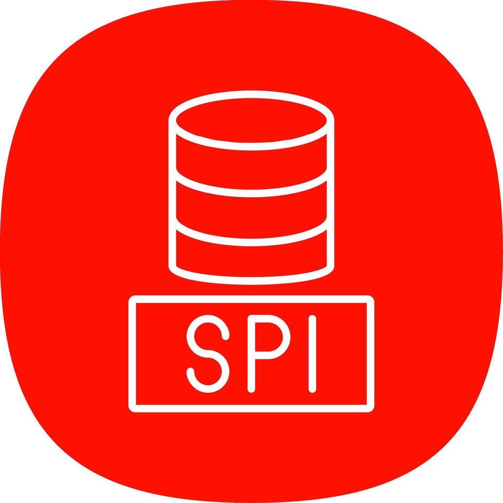 sql Datenbanken Linie Kurve Symbol Design vektor