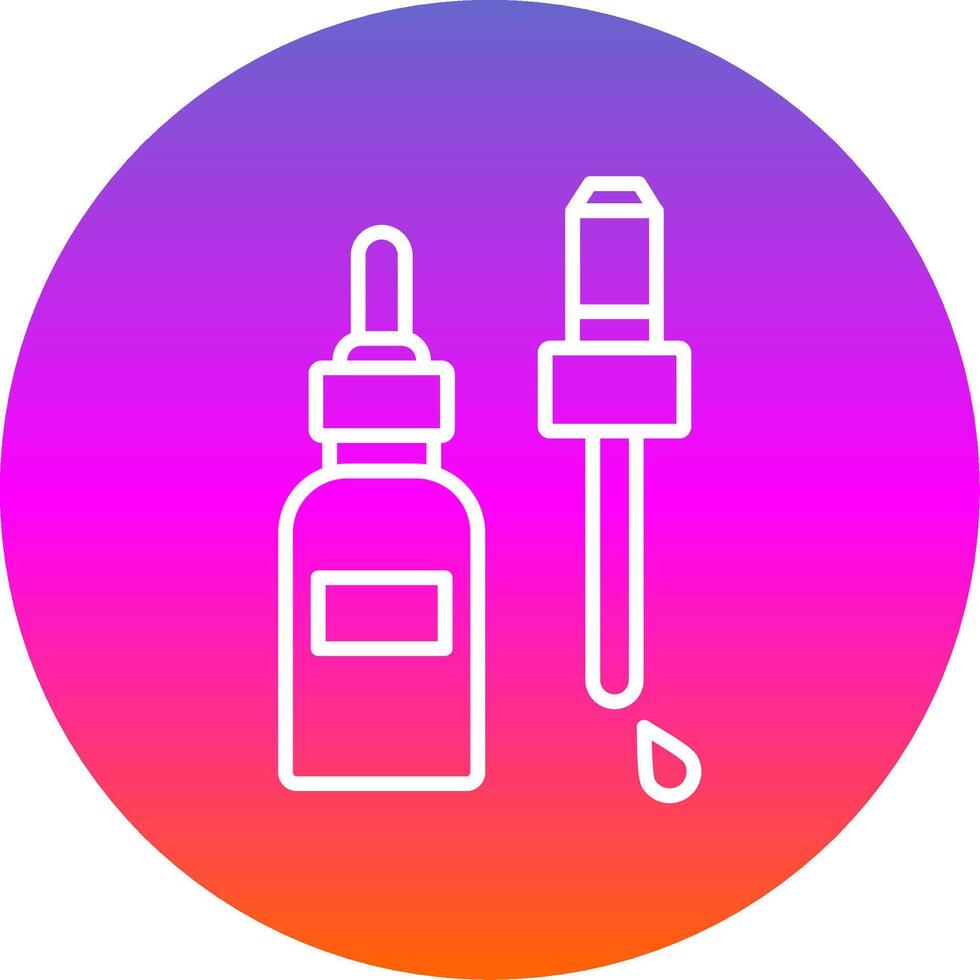 Serum Linie Gradient Kreis Symbol vektor