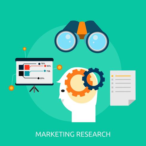 Marketing Research Konzeptionelle Darstellung vektor