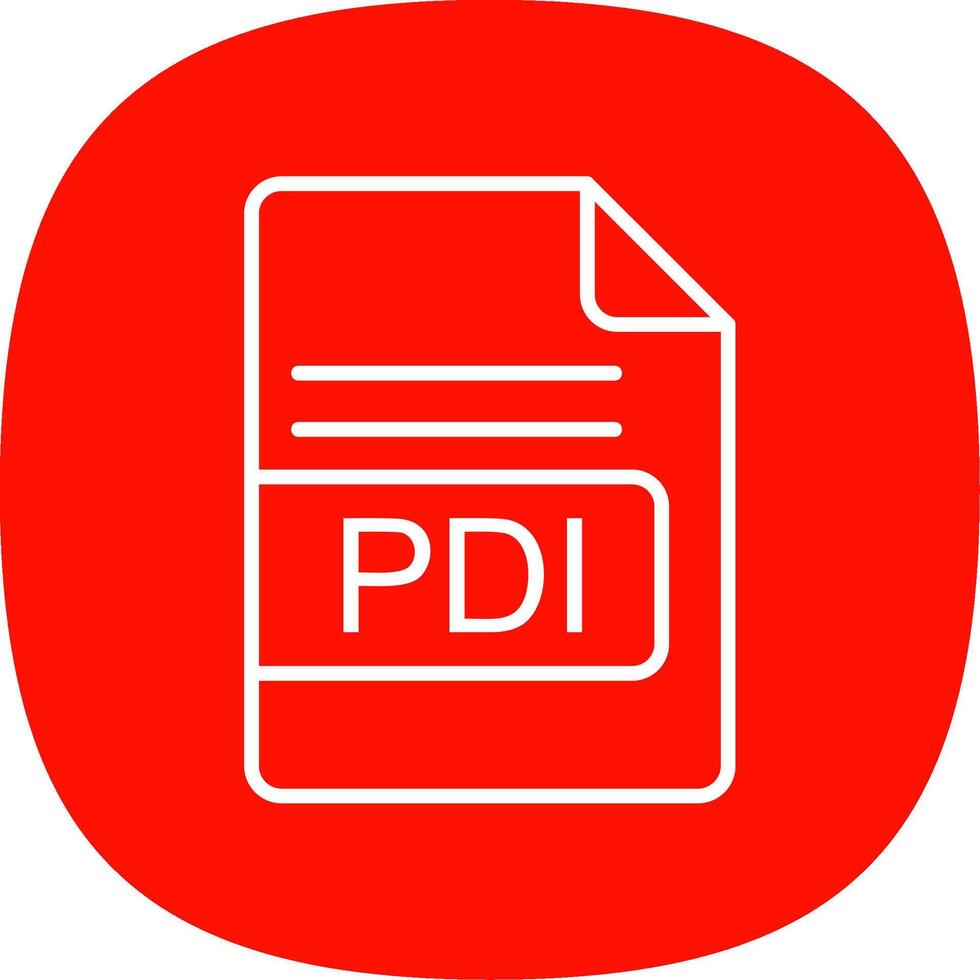 pdi Datei Format Linie Kurve Symbol Design vektor