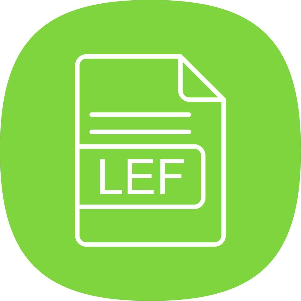 lef Datei Format Linie Kurve Symbol Design vektor