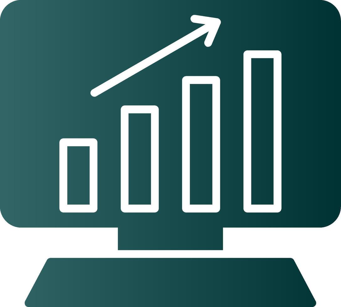 Symbol für den Gradienten der Analyse-Glyphe vektor