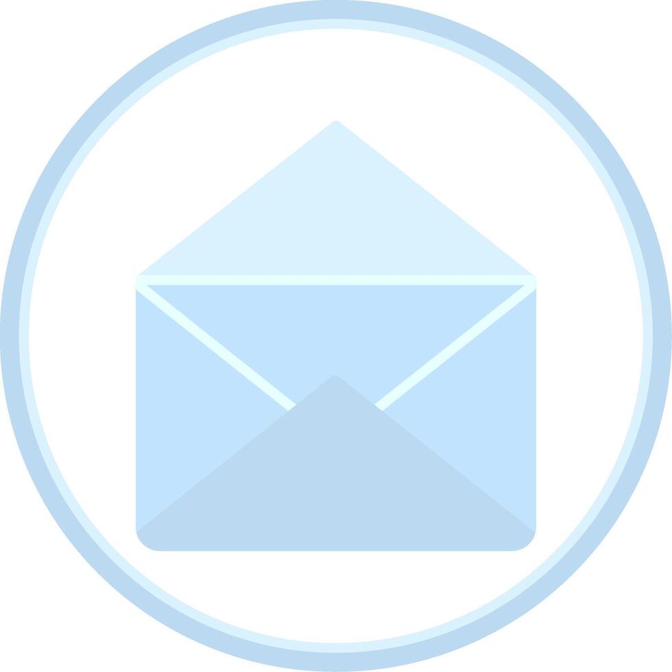 Mail eben Kreis Symbol vektor