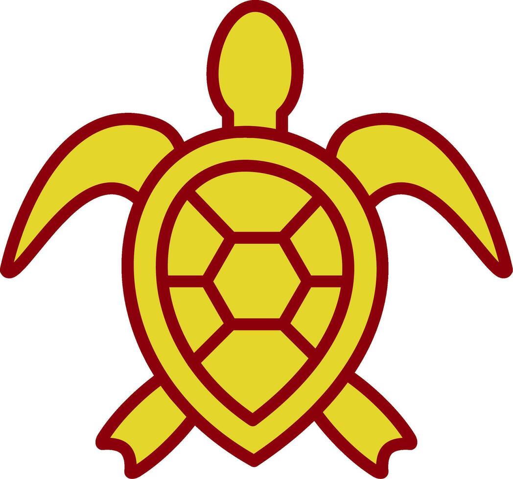 Meer Schildkröte Jahrgang Symbol Design vektor