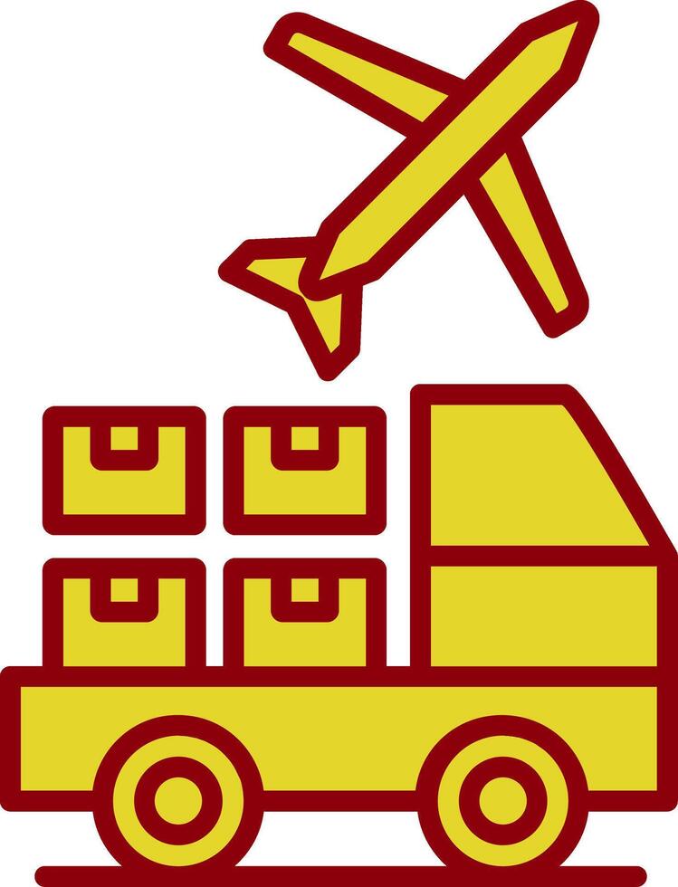 logistisch Bedienung Anbieter Jahrgang Symbol Design vektor