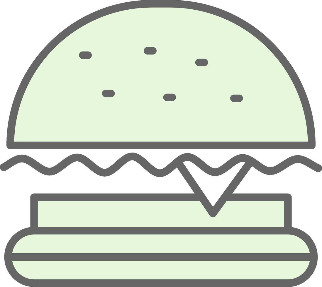 Burger schnell Essen Stutfohlen Symbol Design vektor