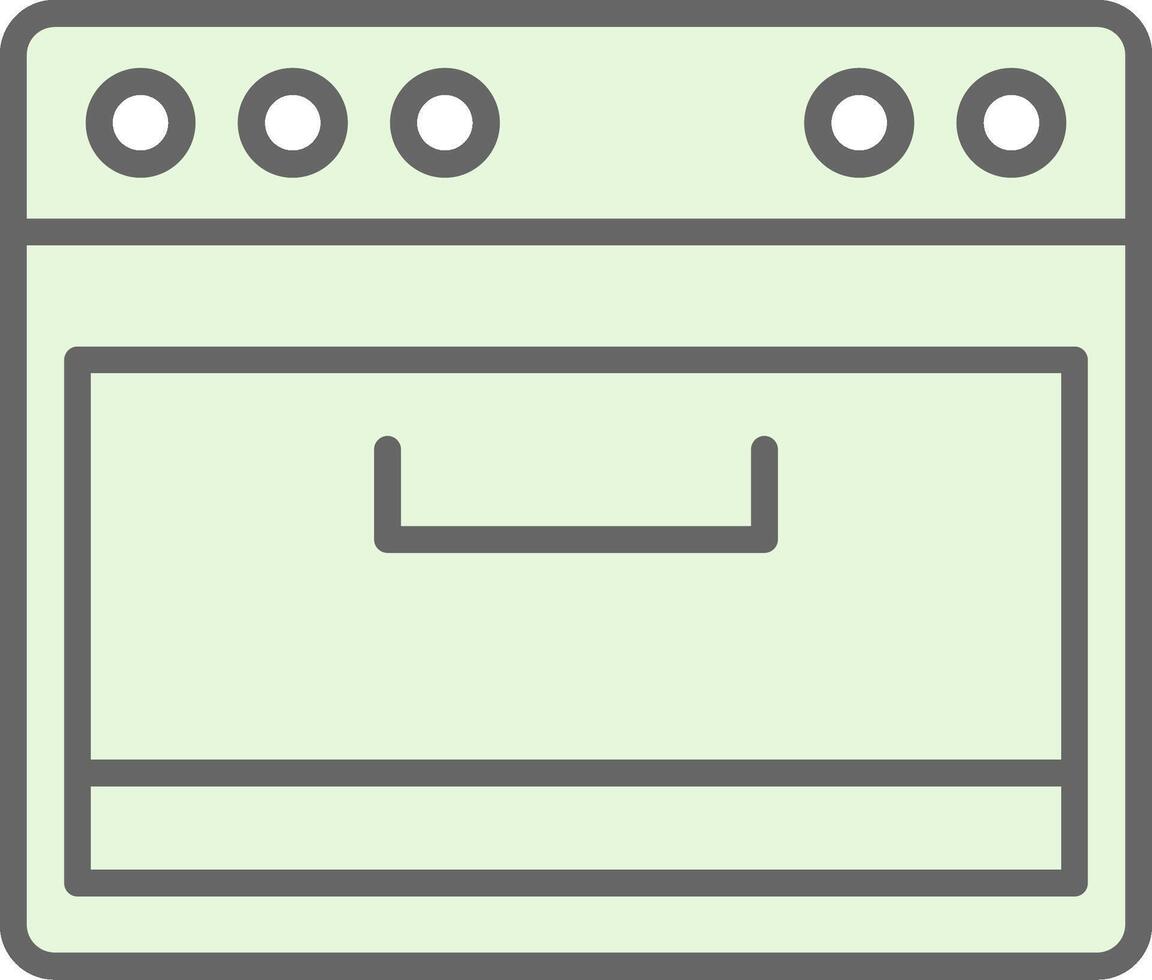 Kochen Herd Stutfohlen Symbol Design vektor