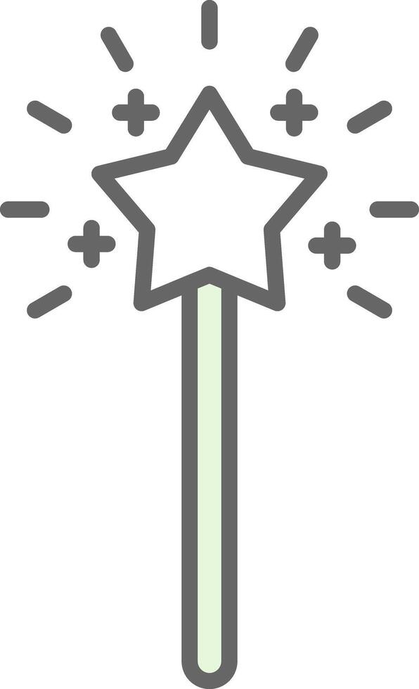magi wand fylla ikon design vektor