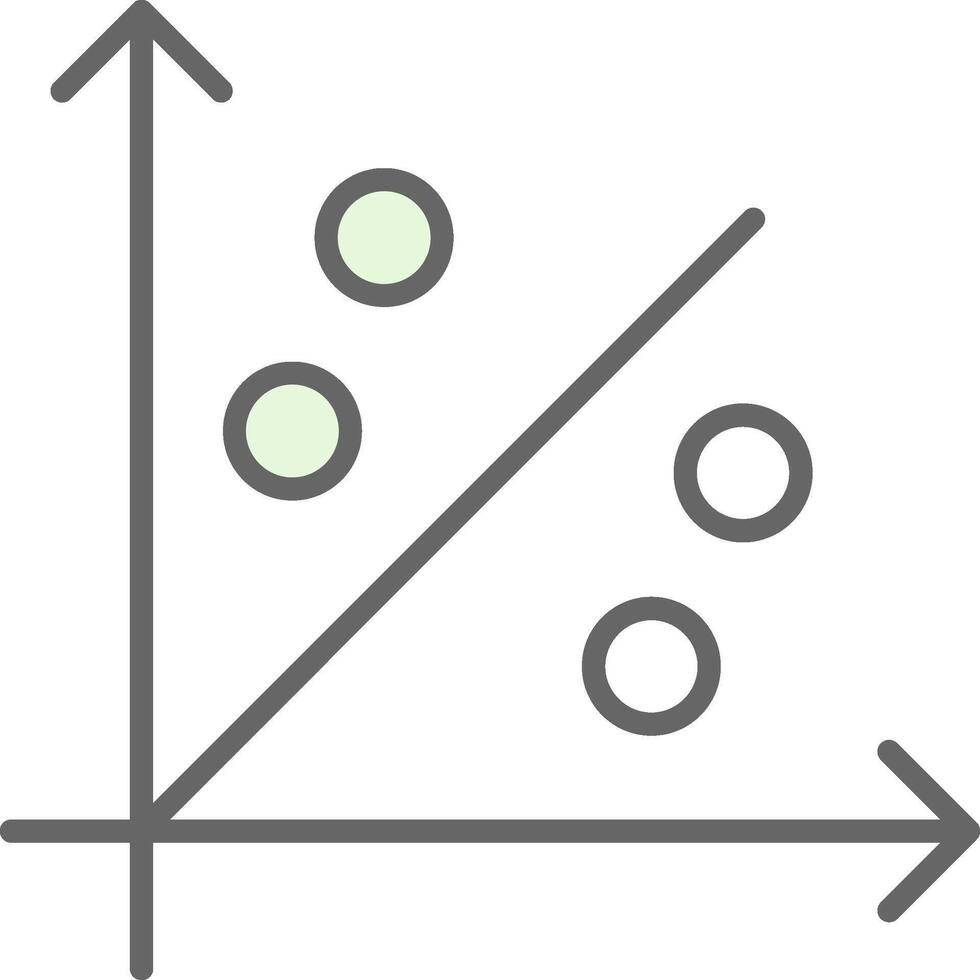 streuen Graph Stutfohlen Symbol Design vektor