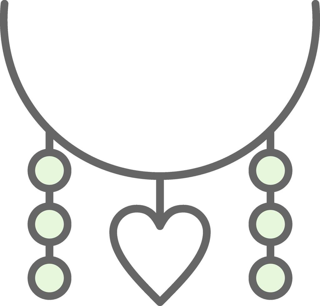 Halskette Stutfohlen Symbol Design vektor