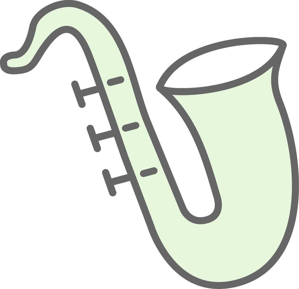 Saxophon Stutfohlen Symbol Design vektor
