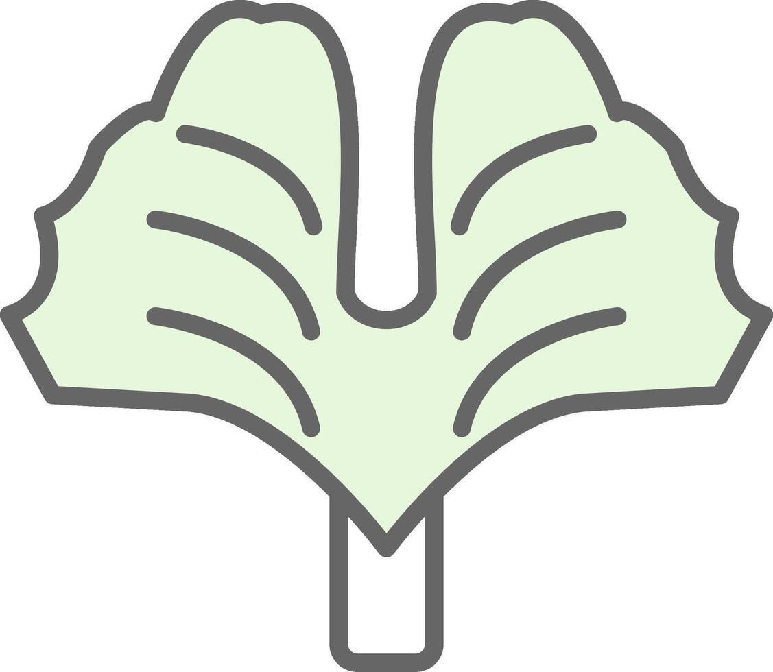 Ginkgo biloba Stutfohlen Symbol Design vektor