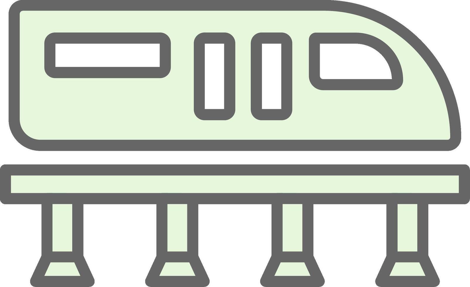 monorail fylla ikon design vektor