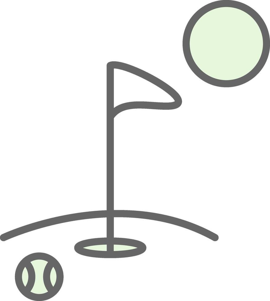 golf fylla ikon design vektor