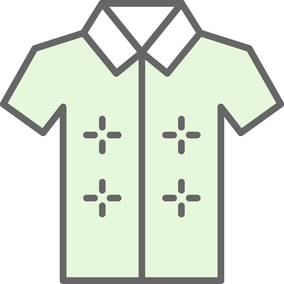 hawaiisch Hemd Stutfohlen Symbol Design vektor