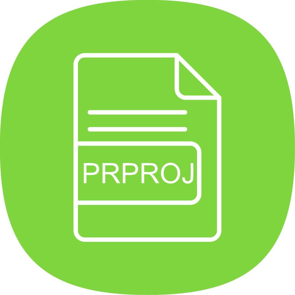 prproj Datei Format Linie Kurve Symbol Design vektor