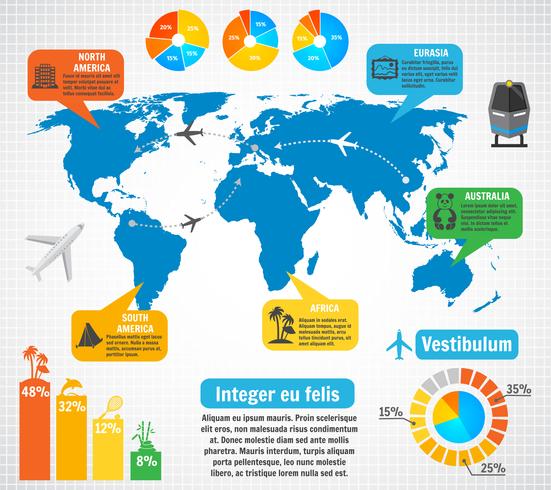 Tourismus Infographik Elementsatz vektor