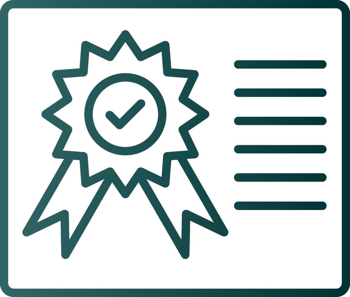Symbol für den Gradienten der Zertifikatslinie vektor