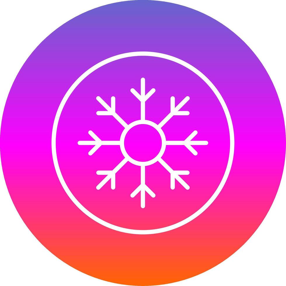 Frost Linie Gradient Kreis Symbol vektor