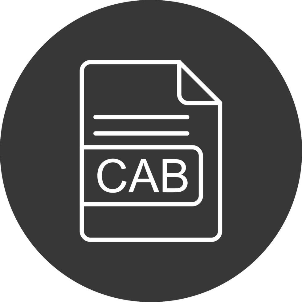 Taxi Datei Format Linie invertiert Symbol Design vektor