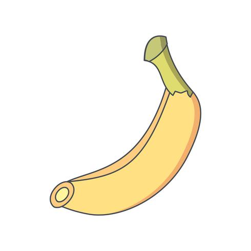 Vektor-Bananen-Symbol vektor