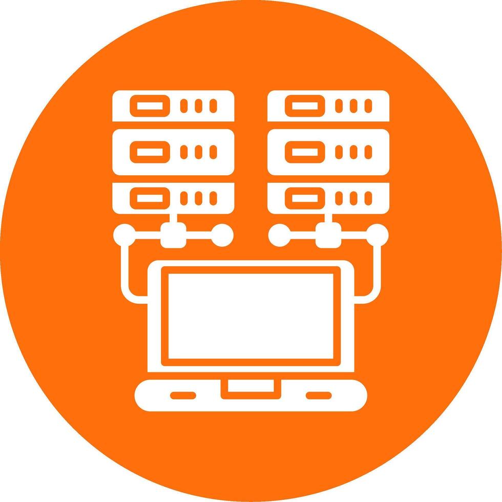 Daten Netzwerk multi Farbe Kreis Symbol vektor