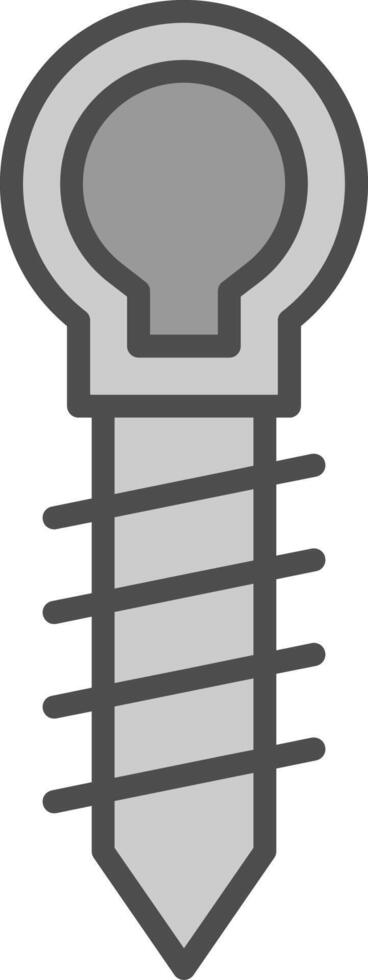 Band Linie gefüllt Graustufen Symbol Design vektor