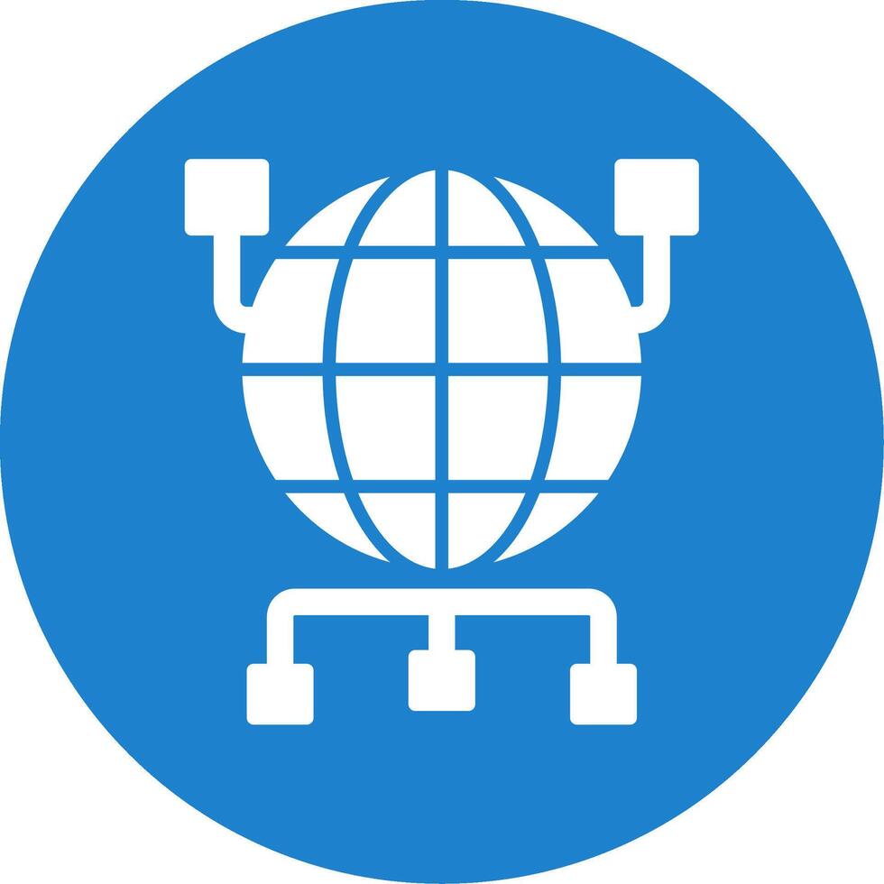 global Organisation multi Farbe Kreis Symbol vektor