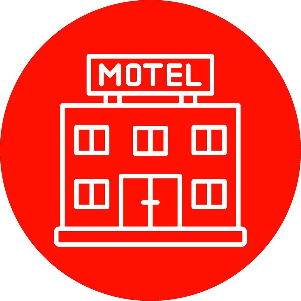 Motel multi Farbe Kreis Symbol vektor