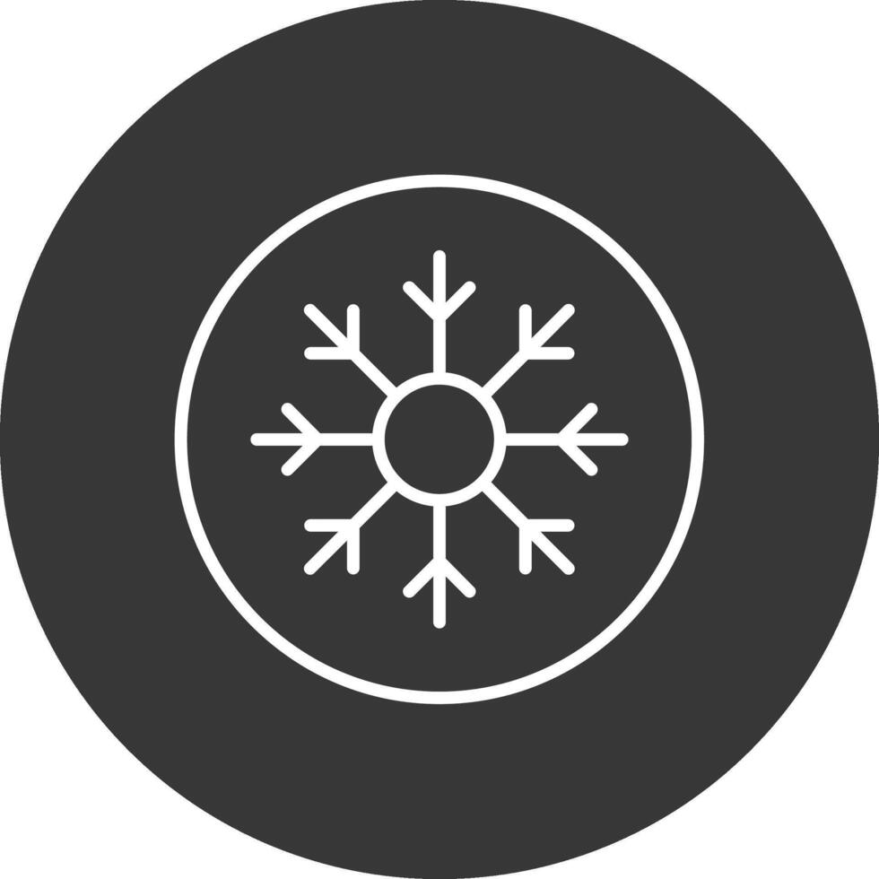 frost linje omvänd ikon design vektor
