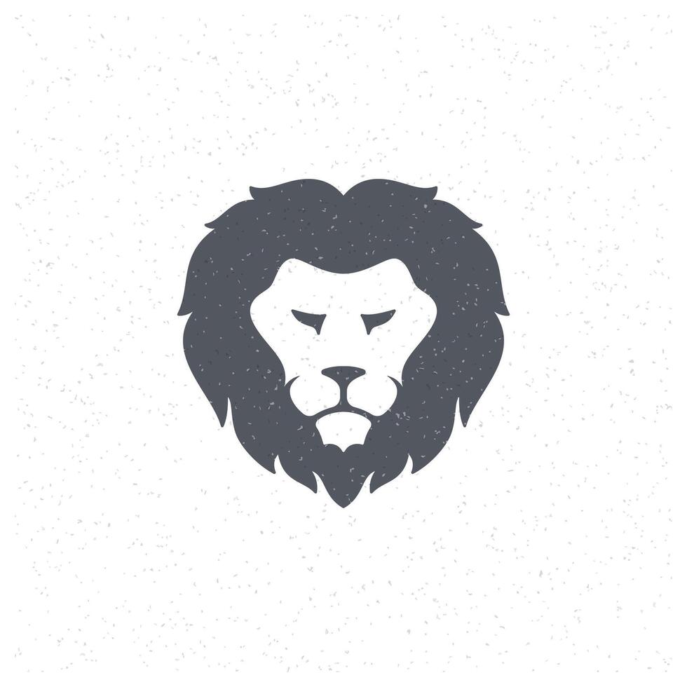 Löwe Gesicht Design Element im Jahrgang Stil zum Logo vektor