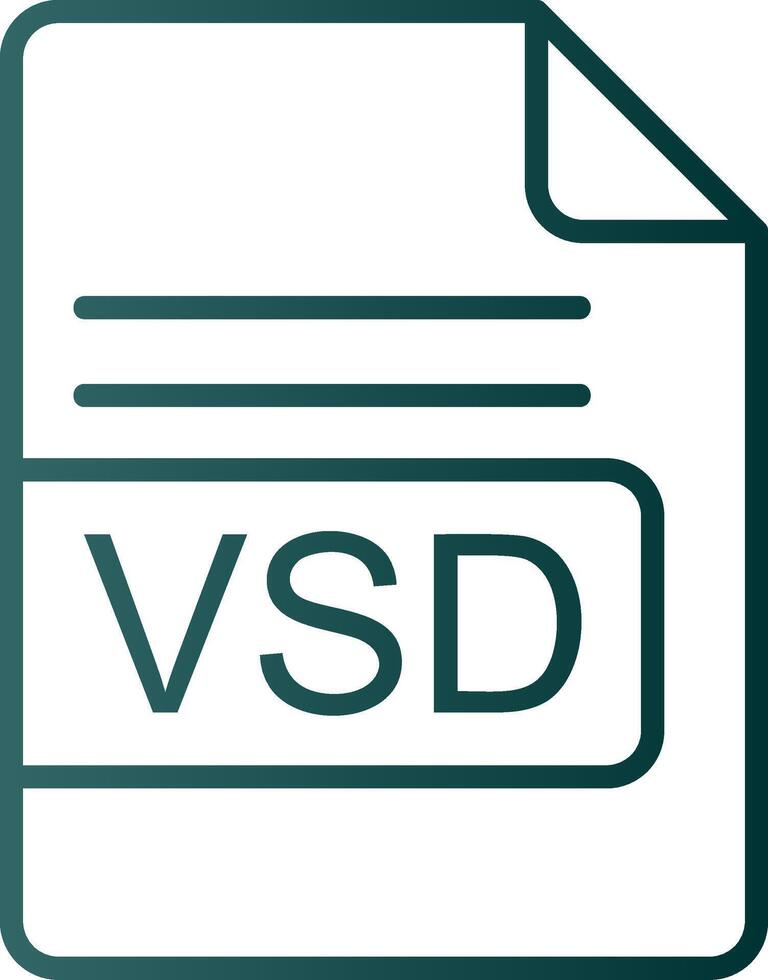 vsd Datei Format Linie Gradient Symbol vektor