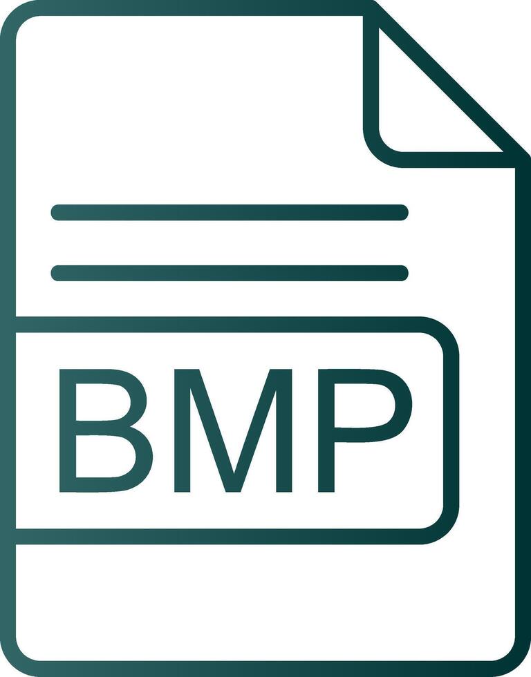 bmp Datei Format Linie Gradient Symbol vektor