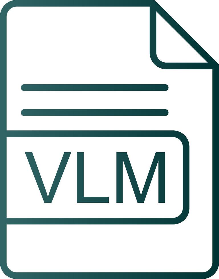 vlm Datei Format Linie Gradient Symbol vektor