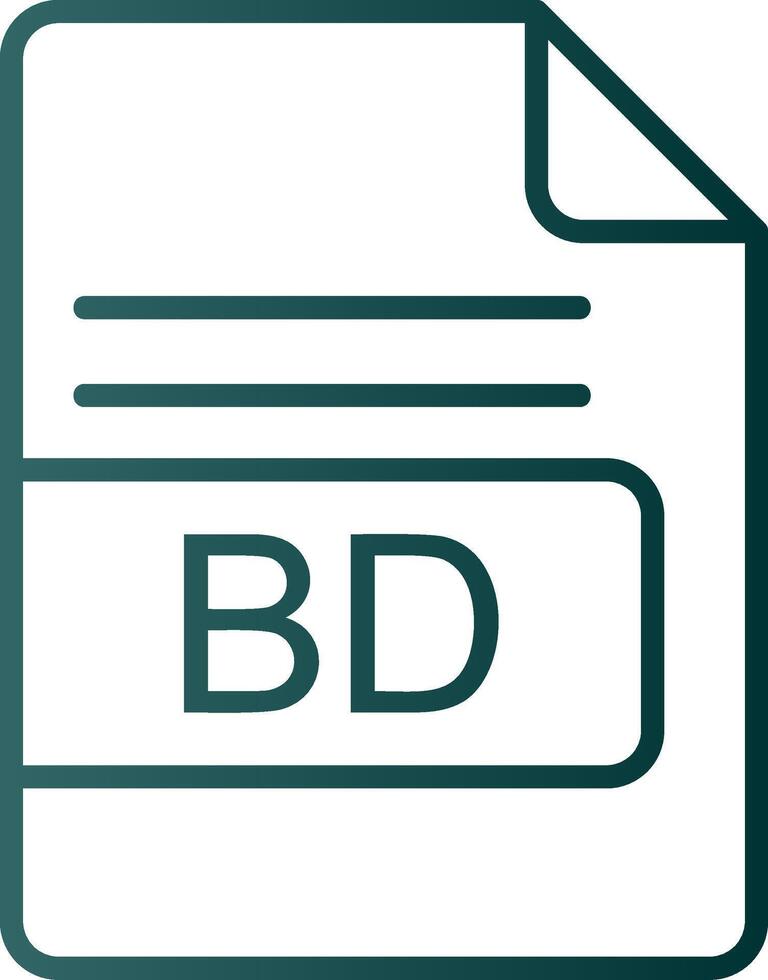 bd Datei Format Linie Gradient Symbol vektor