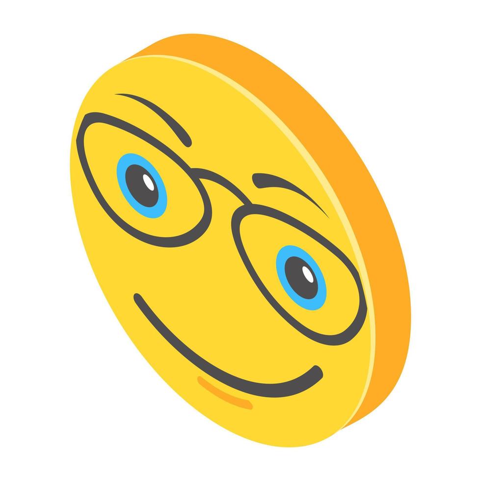 trendiga emoji-koncept vektor