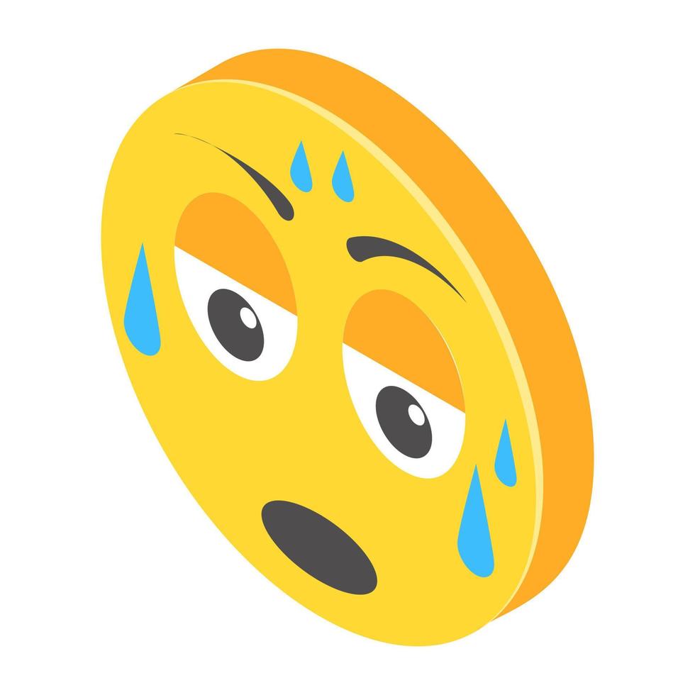 müde Emoji-Konzepte vektor