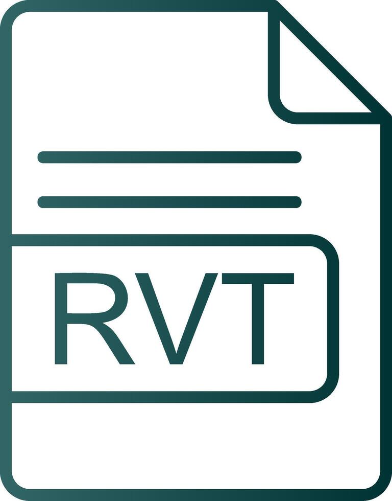 rvt Datei Format Linie Gradient Symbol vektor