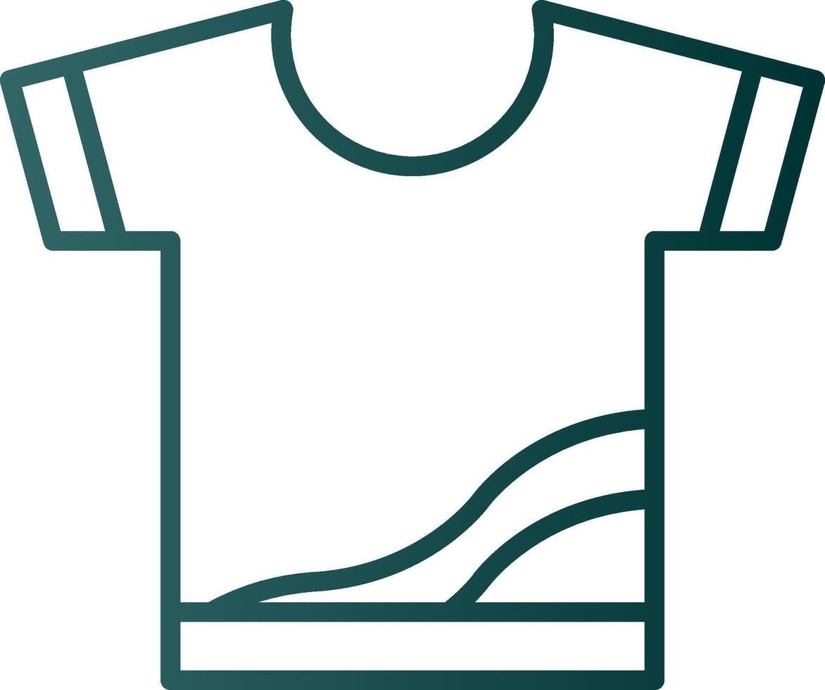 Symbol für den Gradienten der Hemdlinie vektor