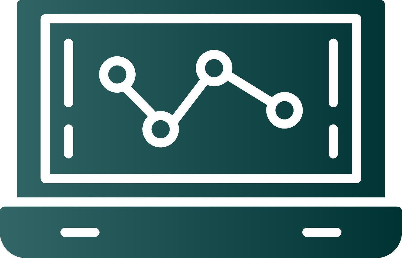 Daten Bericht Glyphe Gradient Symbol vektor