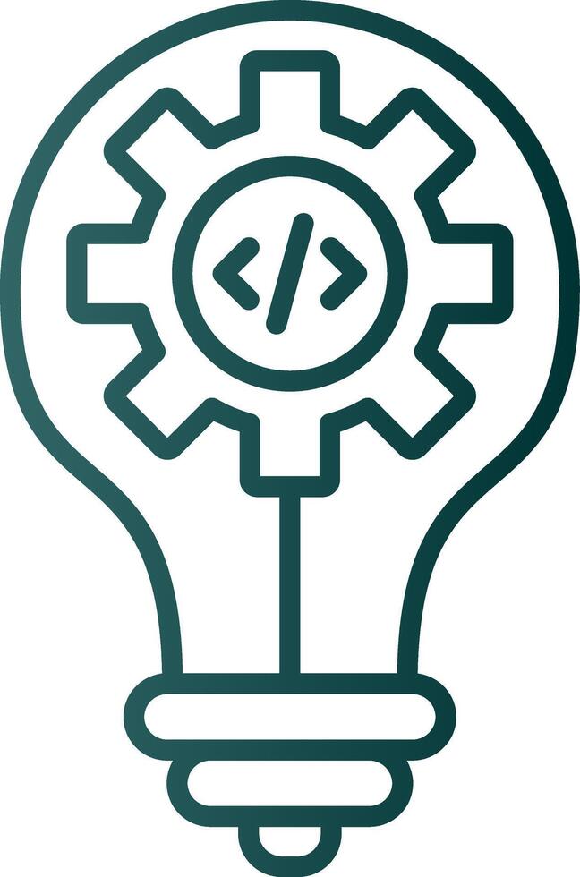 Symbol für den Gradienten der Ideenlinie vektor