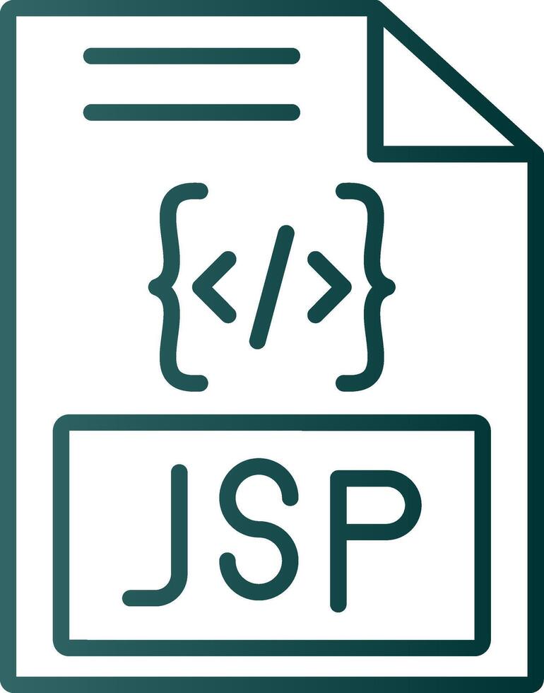 jsp Linie Gradient Symbol vektor