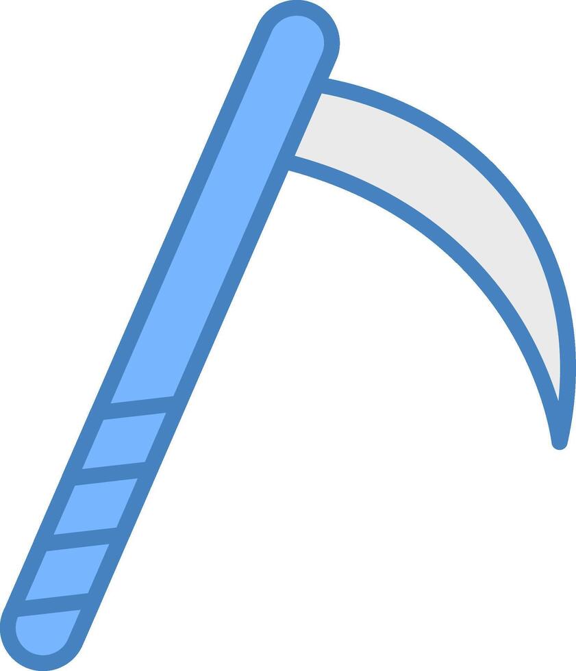Sense Linie gefüllt Blau Symbol vektor