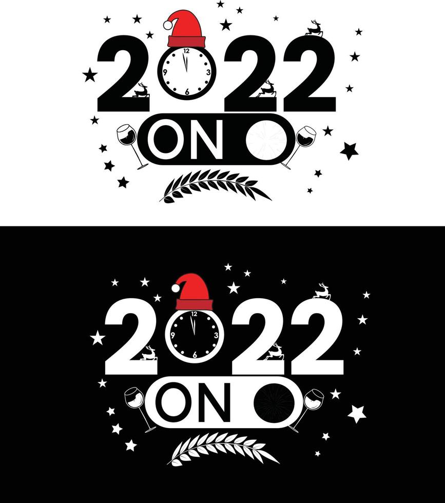 Weihnachten und Neujahr Typografie T-Shirt Design. Es kann auf T-Shirts, Tassen, Posterkarten und vielem mehr verwendet werden. vektor