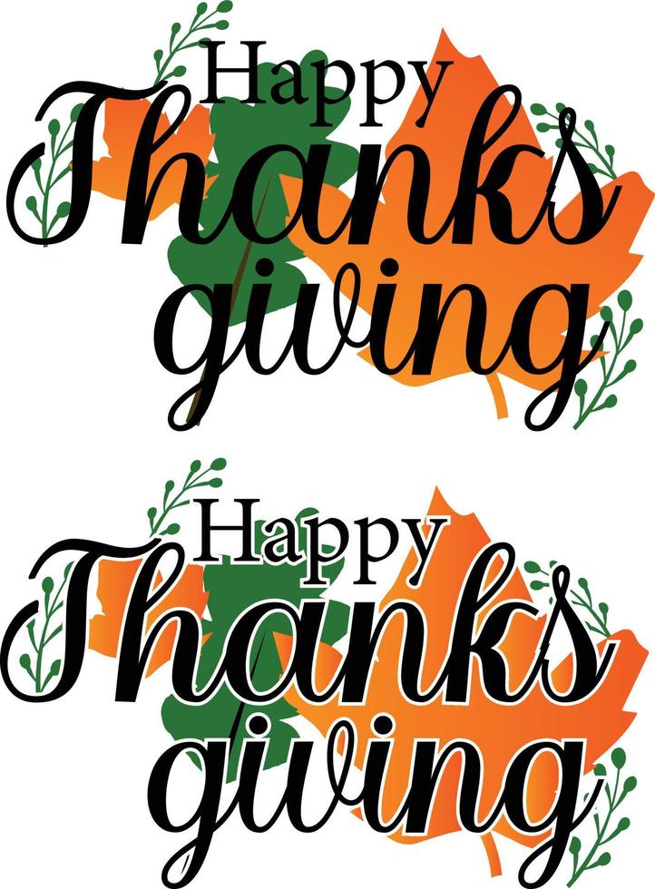 Thanksgiving typografi design vektor