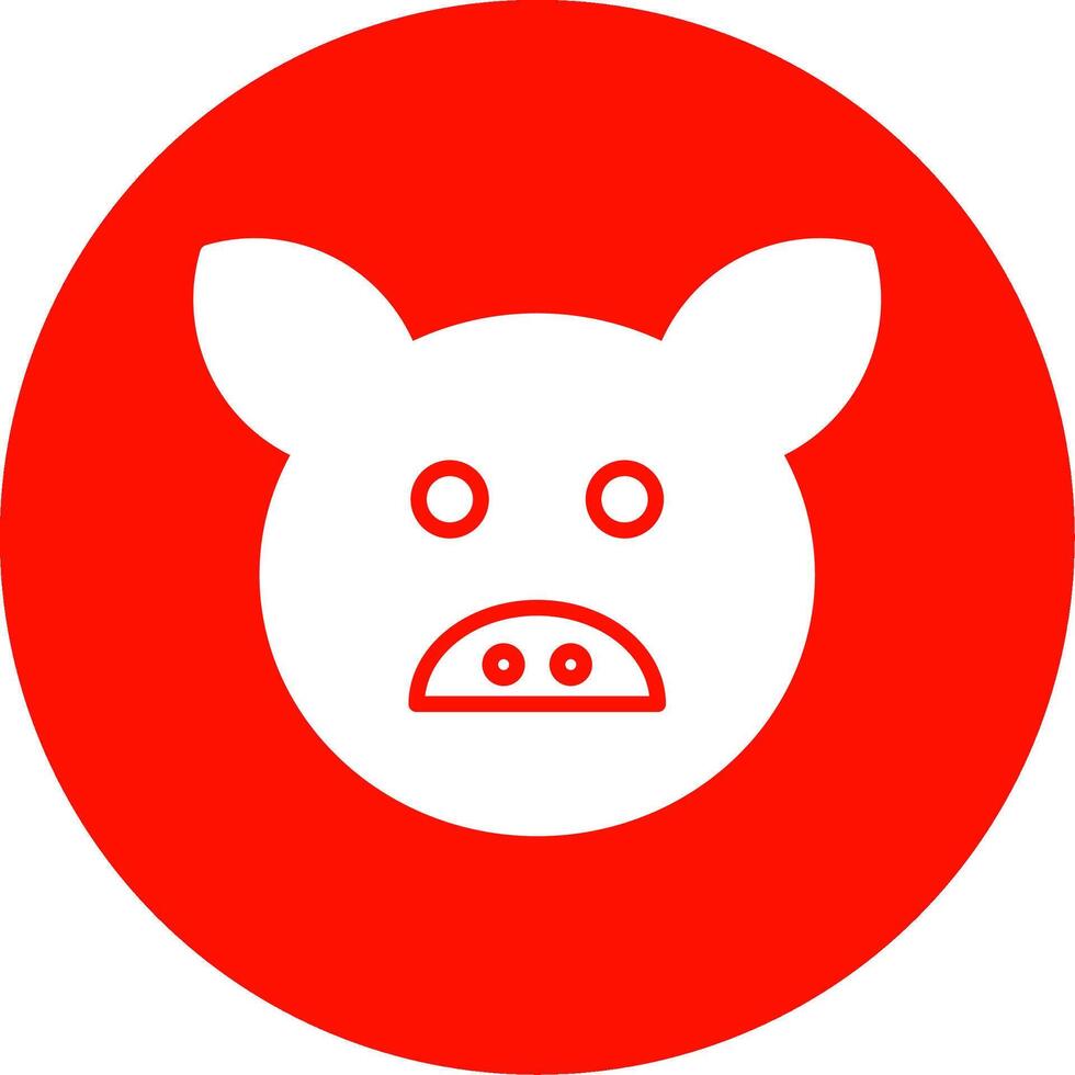 Schwein multi Farbe Kreis Symbol vektor