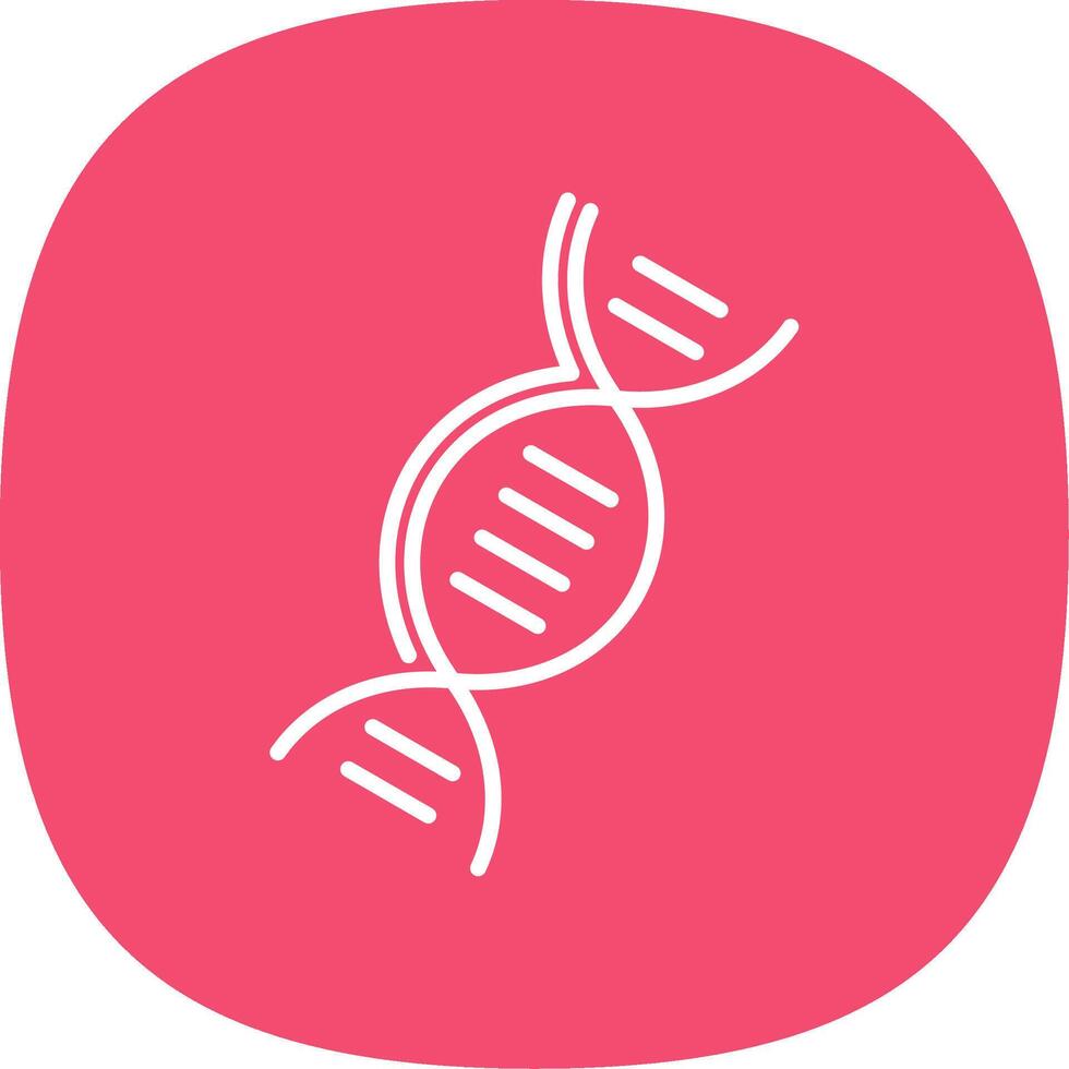 DNA Linie Kurve Symbol Design vektor