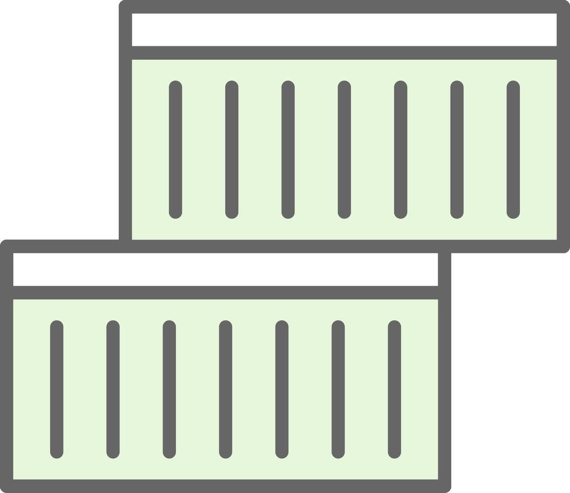 Container Stutfohlen Symbol Design vektor